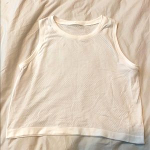 White Lululemon Crop Size 4